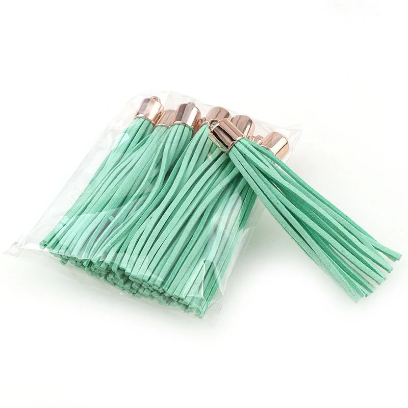 10pcs as photo 10 шт 8 см длинная крышка золотого цвета замша кожа кисточка для брелоки ремешки ювелирные изделия волокна бахрома DIY Подвески фурнитура - Цвет: 10pcs as photo
