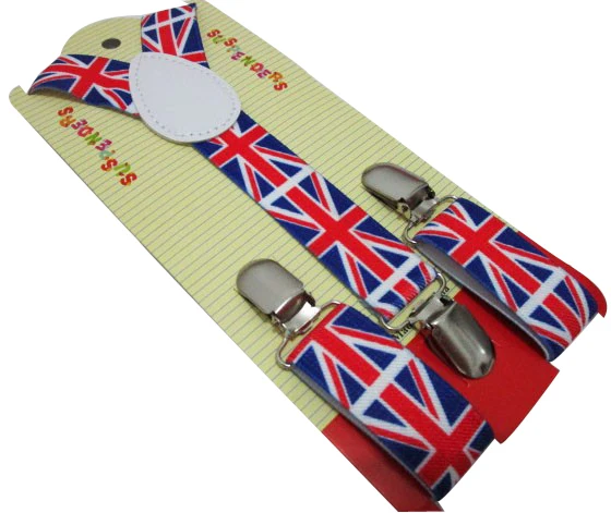 Регулируемые подтяжки с флагом США/Великобритании для детей новая мода 2018