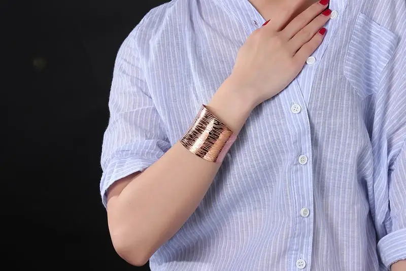 Лидер продаж винтажный стиль ретро цвета розового золота женские браслеты