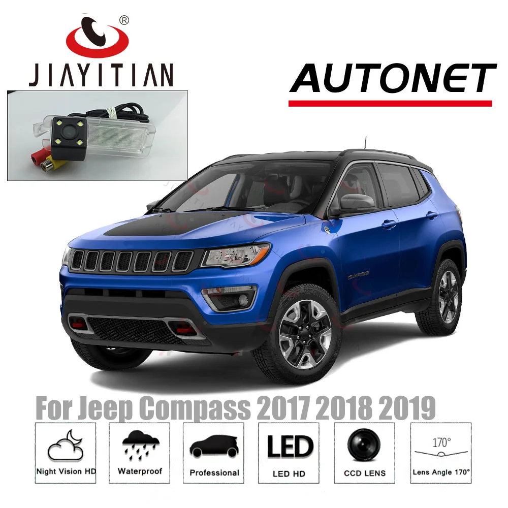 JiaYiTian камера заднего вида для Jeep Compass CCD камера ночного видения камера заднего вида камера номерного знака
