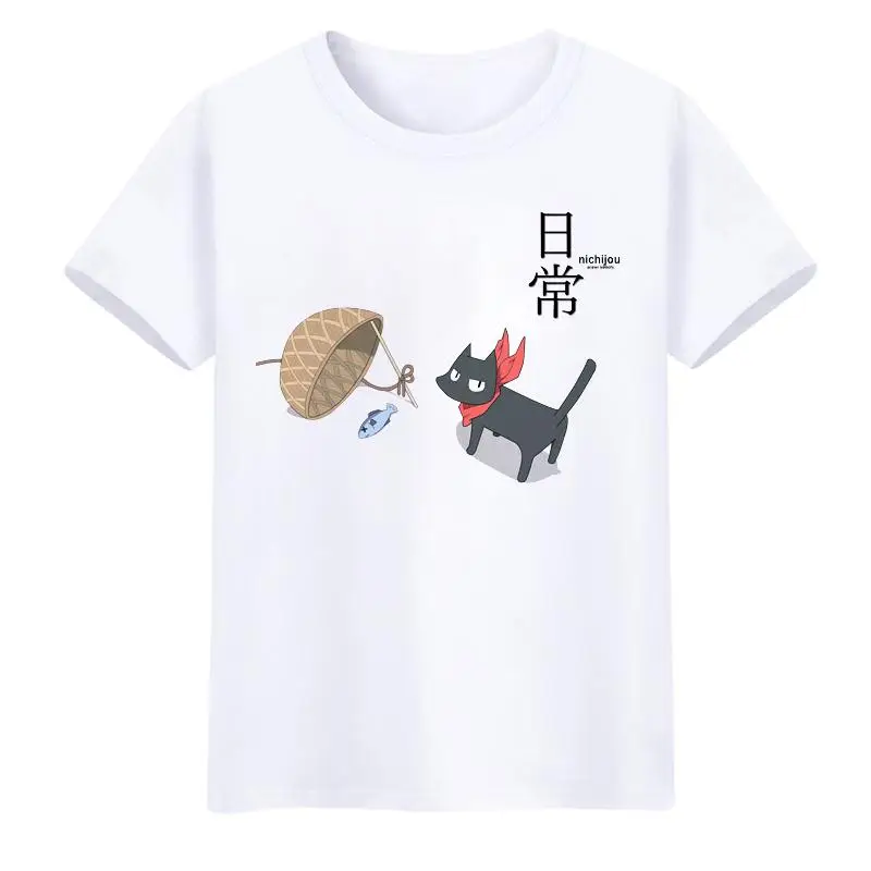 Высокое качество унисекс аниме Cos nichijou shinonome nano Sakamoto-san хлопковая Повседневная футболка - Цвет: 3