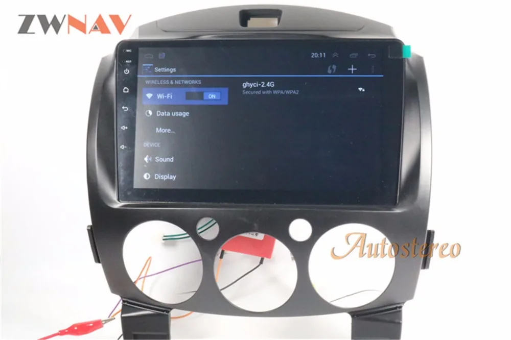 ZWNAV Android 6,0 ram 2GB Автомобильный gps Радио экран без dvd-плеера для Mazda 2 2007- головное устройство Мультимедиа gps навигация