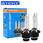 SKYJOYCE оригинальная 35 Вт D2S D4S 6000K HID лампа автомобильный Стайлинг 55 Вт HID D2S D2R 4300K 5000K 8000K D4R D4S D2S автомобильная лампа для фар