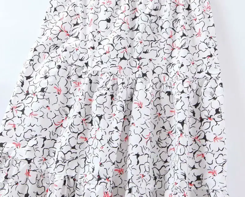 Fashion women XQ8-50-9369 European and American Wind Printed Suspended Dresses | Женская одежда