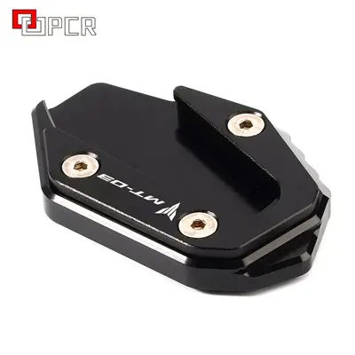MT03 Black Для yamaha mt03 MT-03 синий и черный мотоцикл алюминиевый увеличитель боковой стойки удлинитель пластина для yamaha R3 - Цвет: MT03 Black