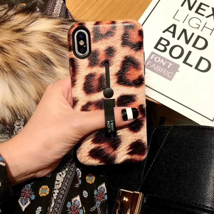 ORYKSZ для iphone 6s 6 XS MAX/XR 7 8 Plus Леопардовый принт мягкое Силиконовое кольцо чехлы