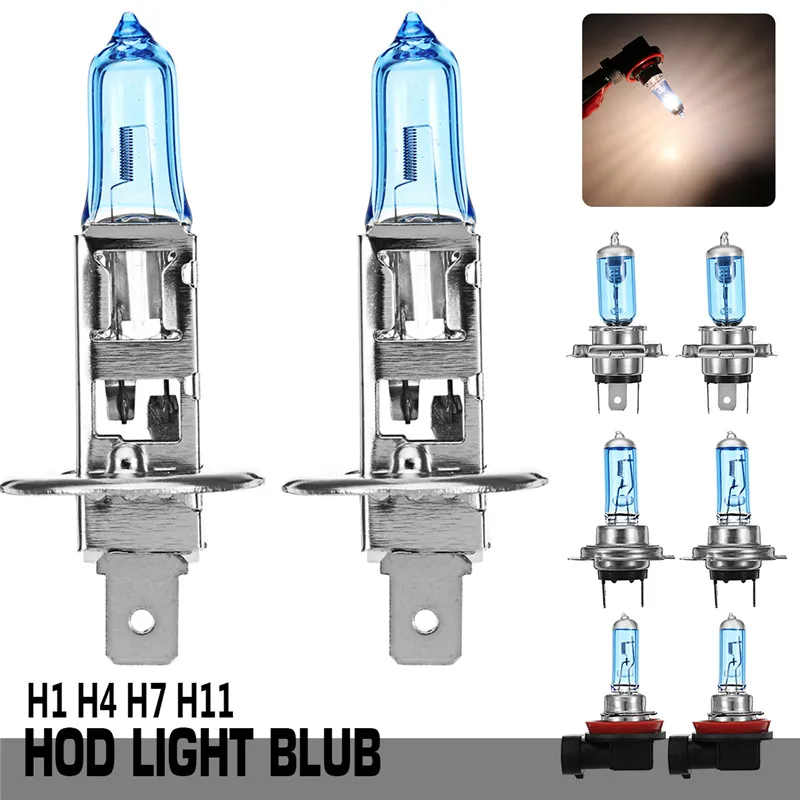 2 шт. H1 H4 H11 H7 100 Вт галогенный головной светильник противотуманная фара