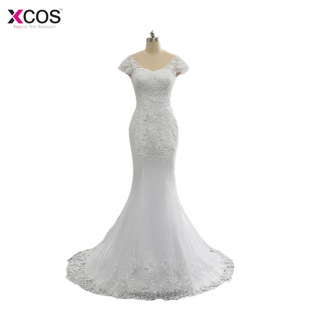 2018 новые иллюзии Vestido De Noiva белые кружева русалка с открытой спиной свадебное