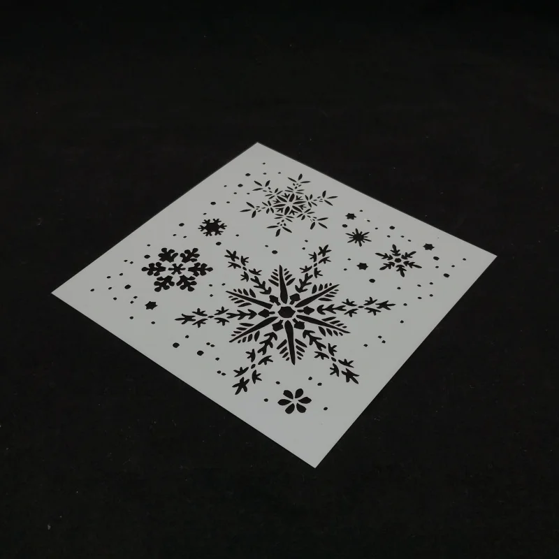 

15*15 Snowflake pvc Layering Stencils for Diy scrapbook coloring,painting stencil,home decor diy etc. Product image