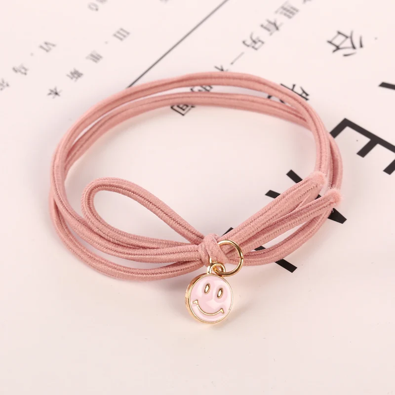 10pcs style 3 10 шт./лот модные милые розовые Сердце Звезда эластичные волосы резиновые ленты Головные уборы для женщин девочек конский хвост резинка для волос аксессуары для волос - Цвет: 10pcs style 3