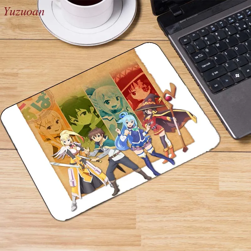 Yuzuoan большая акция Россия японский аниме Konosuba Megumin прочный резиновый коврик для мыши игровой коврик для мыши размер для 180*220*2 мм
