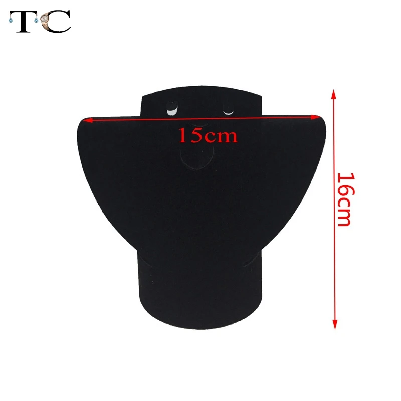 

3pcs/lot Jewelry Display Kit Black/White Velvet Folding Necklace Pendant Ring Earrings Display Holder Stand Rack 16*15cm