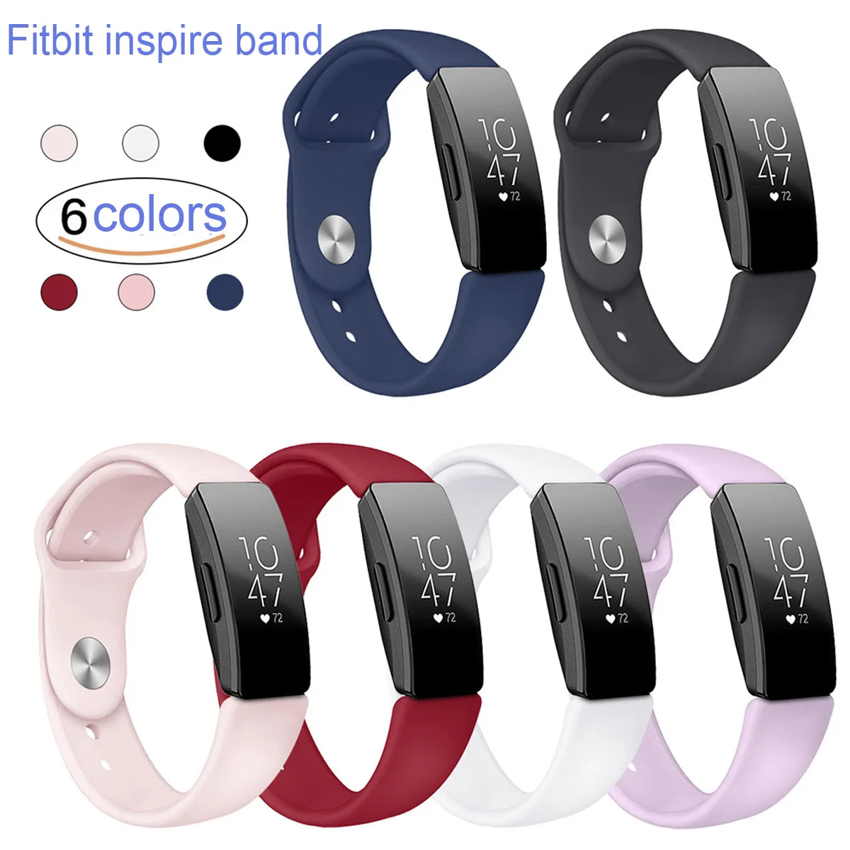 Для Fitbit Inspire/Inspire Hr Band сменный Браслет для Fitbit Inspire тонкий силиконовый спортивный браслет для женщин детей