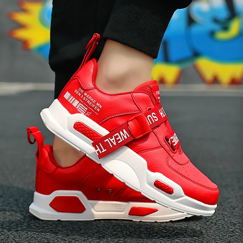 Мужские кроссовки из дышащей кожи флуоресцентные классические повседневная