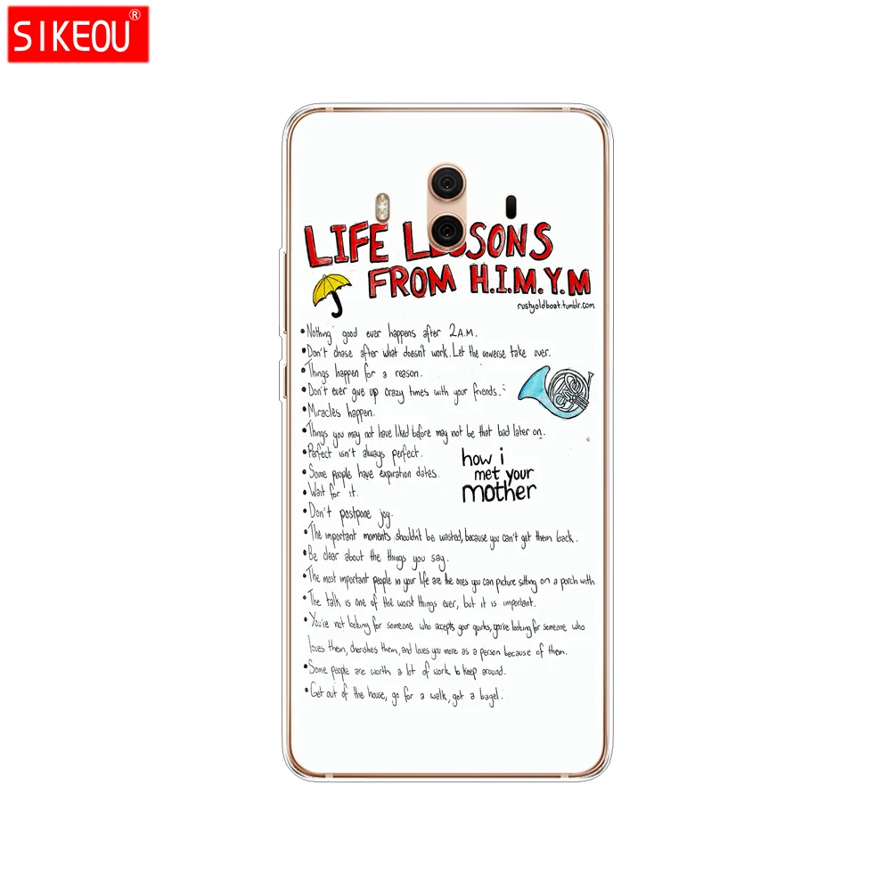 Силиконовый чехол для телефона Huawei mate 7 8 9 10 pro LITE how i met your mother himym quotes | Мобильные