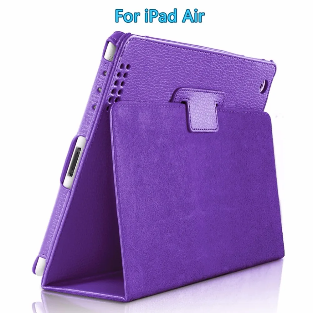 Для iPad Air Case искусственная кожа Фолио Slim Fit стенд с Smart Cover авто сна/Пробуждение