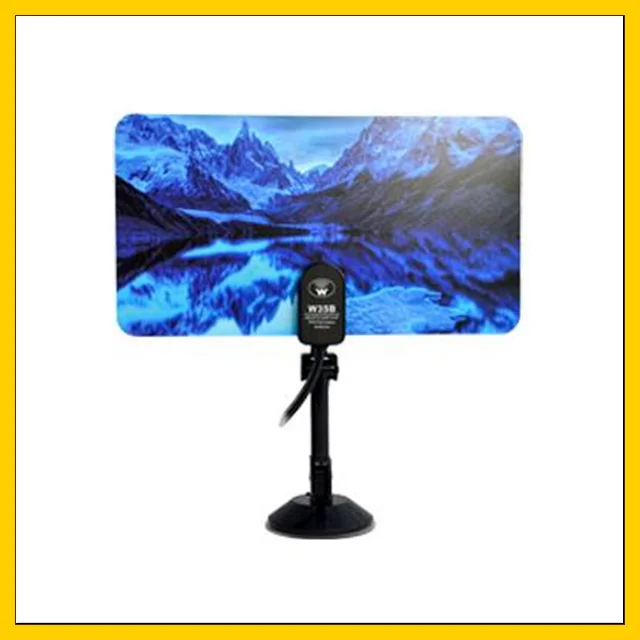 Цифровая комнатная ТВ антенна HD/DTV/UHF/VHF/FM усиление 35dBI разъем IEC с