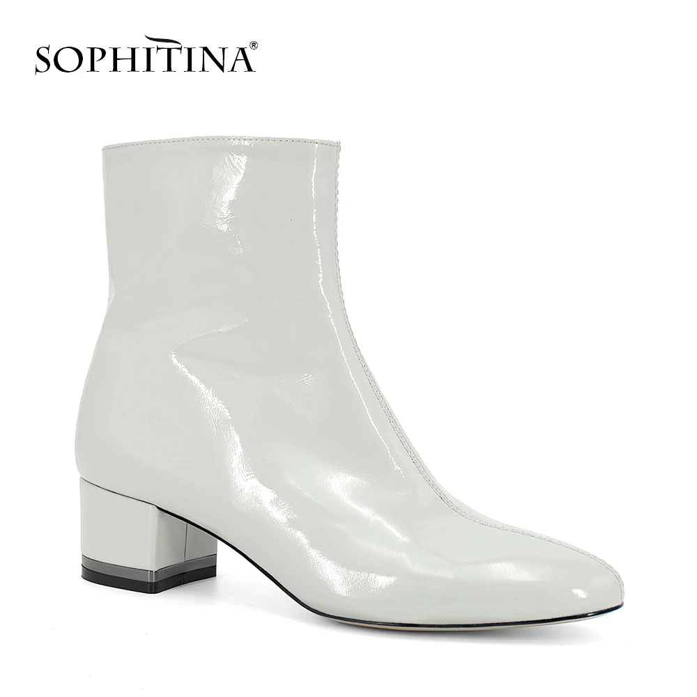 SOPHITINA/розовые ботильоны Высококачественная Брендовая женская обувь ручной