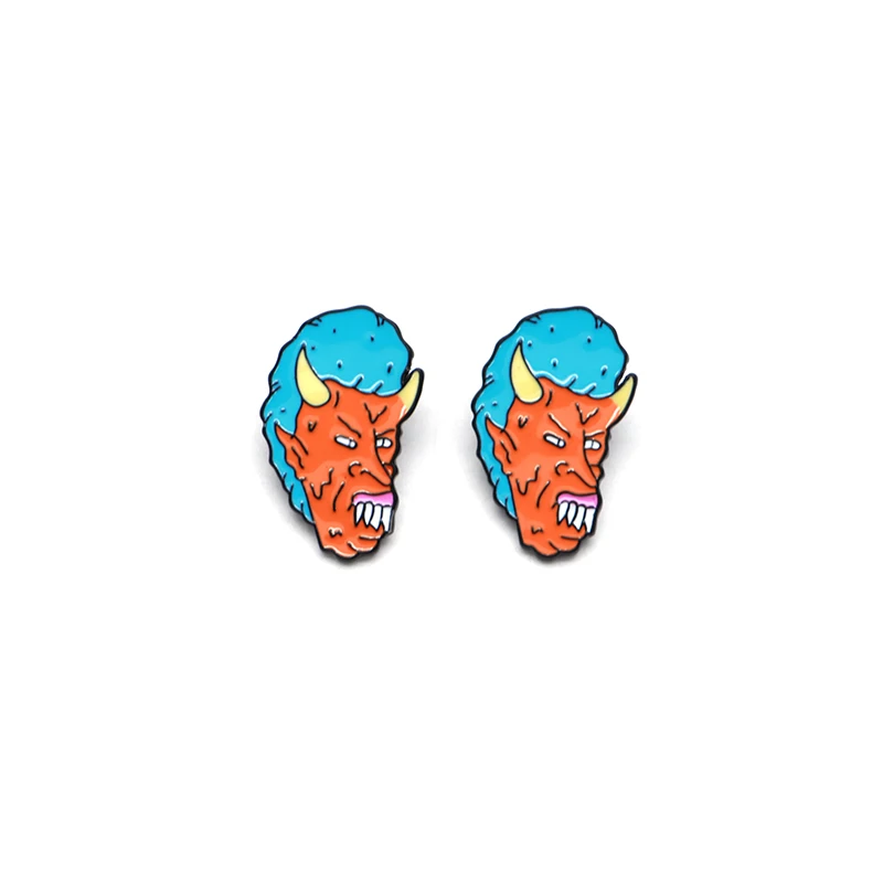 30 шт./лот броши для Хэллоуина DEMON BUTTHEAD BEAVIS эмалированные булавки для детей нагрудные булавки "Сумка" джинсовая куртка женская брошь значок SC4390
