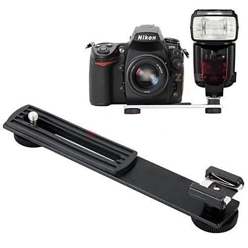 Мышь над изображением чтобы увеличить детали о Flashgun Flash Hot Shoe DC Camera Arms Bracket Stand Mount