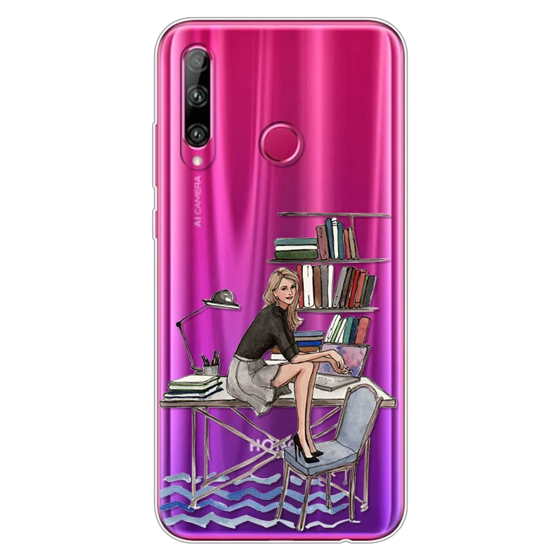 Модный чехол для Huawei Honor 10i 20i из мягкого ТПУ для Honor 10 20 Lite 6,21 дюйма, цвет черный, коричневый - Цвет: 0ccaiyiz