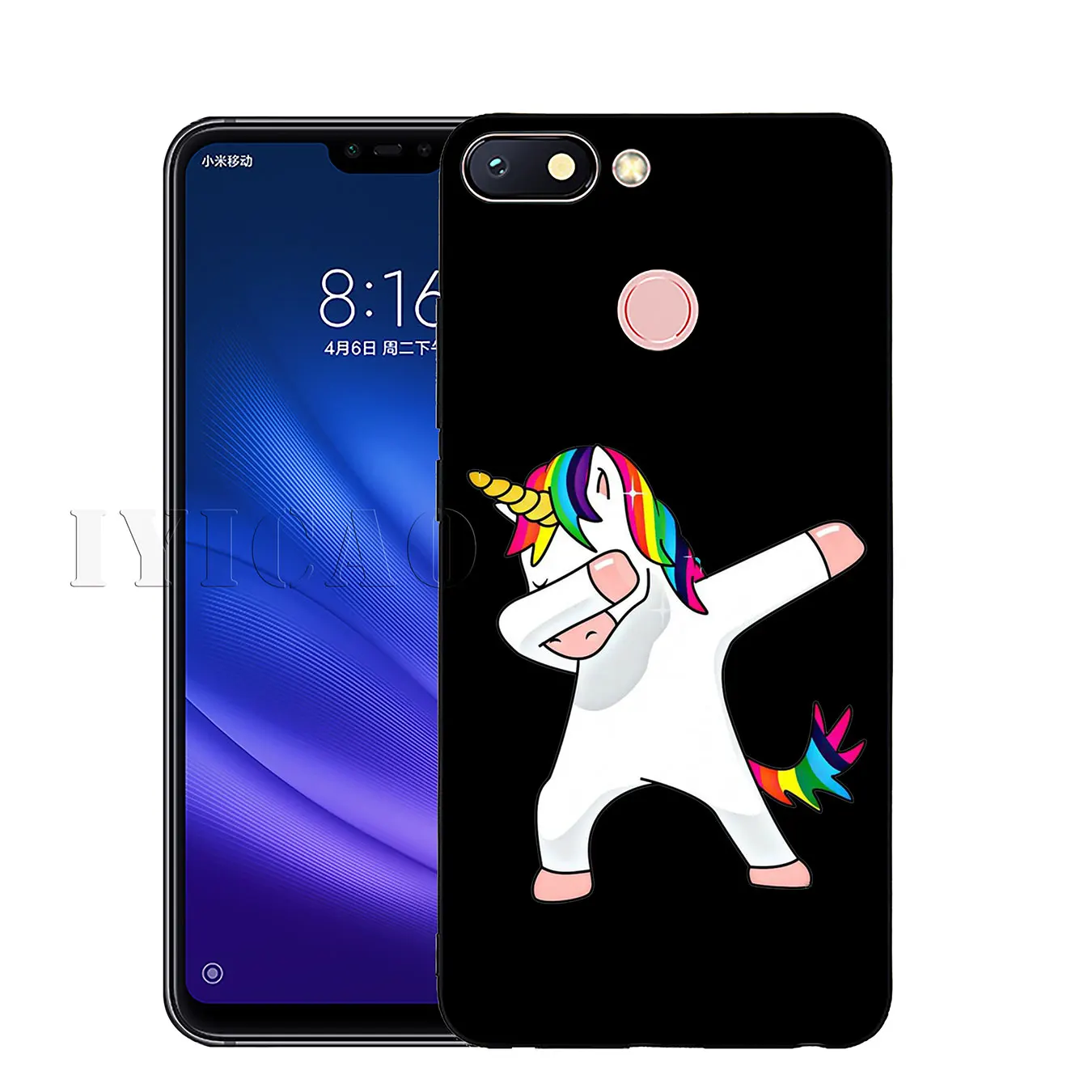 IYICAO Мягкий силиконовый чехол для телефона с динозавром единорогом Xiaomi Redmi K20 8A 7A 6A