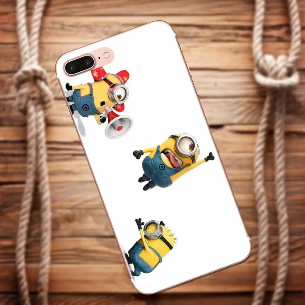 Vvcqod одном направлении Миньоны для Apple iPhone 4 4S 5 5C 5S SE 6 S 7 8 Plus X Moto G G2 G3 Мягкие случаи TPU