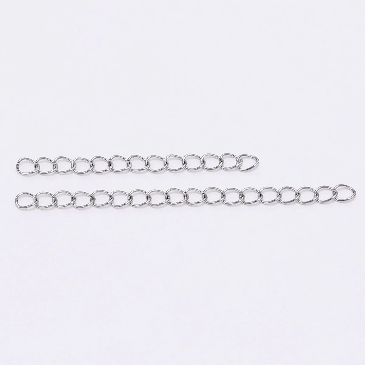 50Pcs/lot 5/7cm Stainless Steel Tail Extender Chain Bulk Necklace Bracelet Extension For Jewelry Making Connector Findings | Украшения и