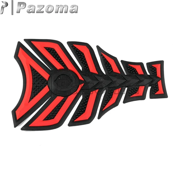 PAZOMA 3D Красный Черный шестислойный резиновый топливный бак протектор для