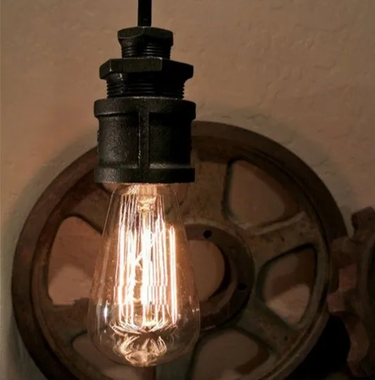 Подвесной светильник в стиле ретро винтажный для гостиной столовой бар|water pipe