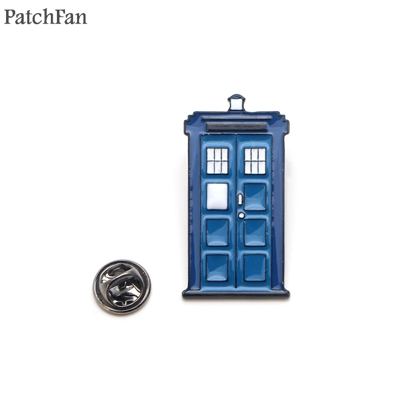 Patchfan Doctor Who телефонная будка цинковые булавки para рюкзак pride clothes медаль для сумки рубашка значок броши для мужчин и женщин A1811