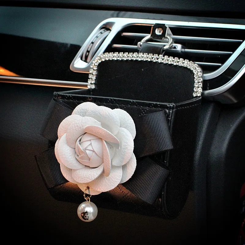 Хит продаж хрустальный ящик для мусора на решетку вентиляции автомобиля