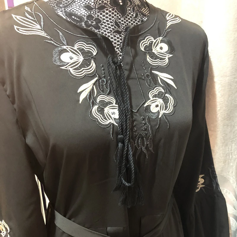 Рамадан ислам ic одежда abaya Femme Дубай Ислам Мусульманское Платье ХИДЖАБ КАФТАН Катара ОАЭ Оман Tesettur Elbise турецкие платья