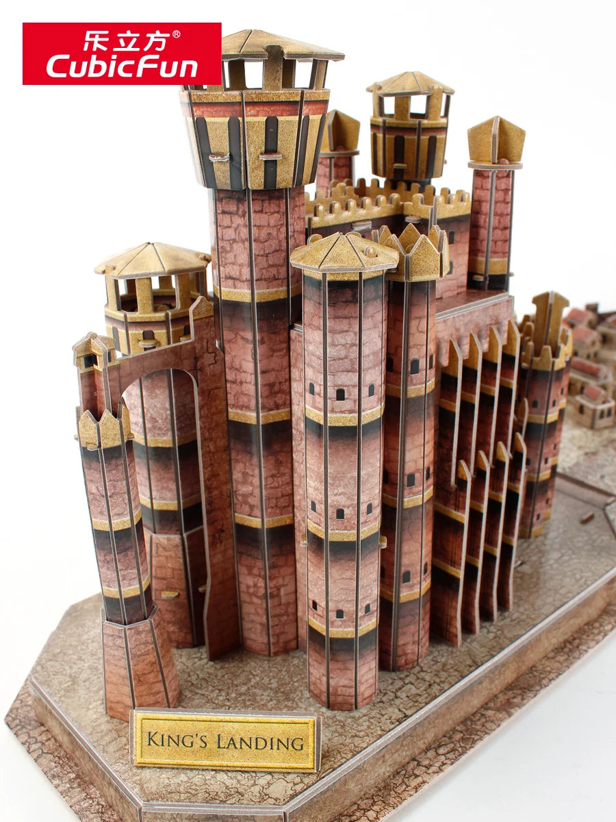 T109 3D Пазлы игра сцена силы 3D Junlin город DIY Бумажная модель Дети творческие подарки для детей развивающие игрушки