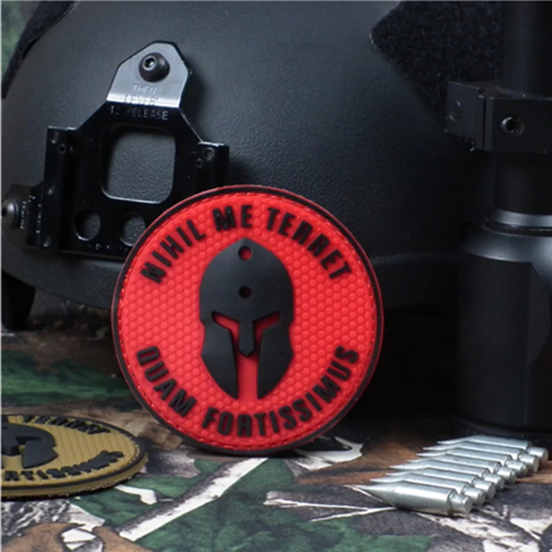NIHIL ME TERAET ПВХ капля Резиновый Патч-патчи Военная Тактическая повязка на руку эпоксидные наклейки наплечный знак аксессуары для одежды