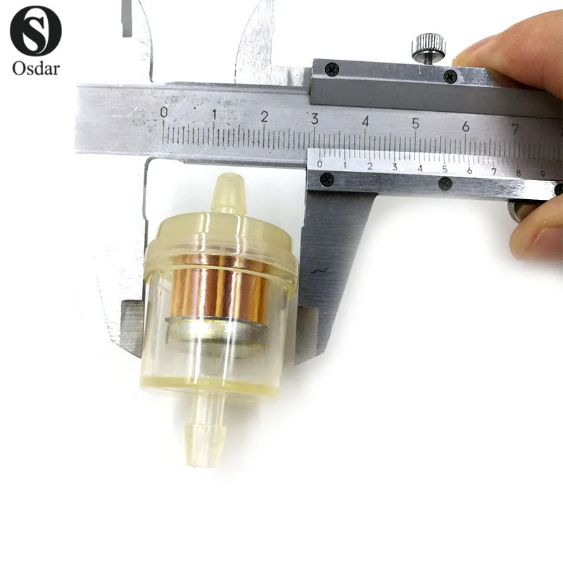 Газа inline Карбюраторы для мотоциклов топливный фильтр 1/4 &quot6 мм Мотоцикл ATV Honda Polaris