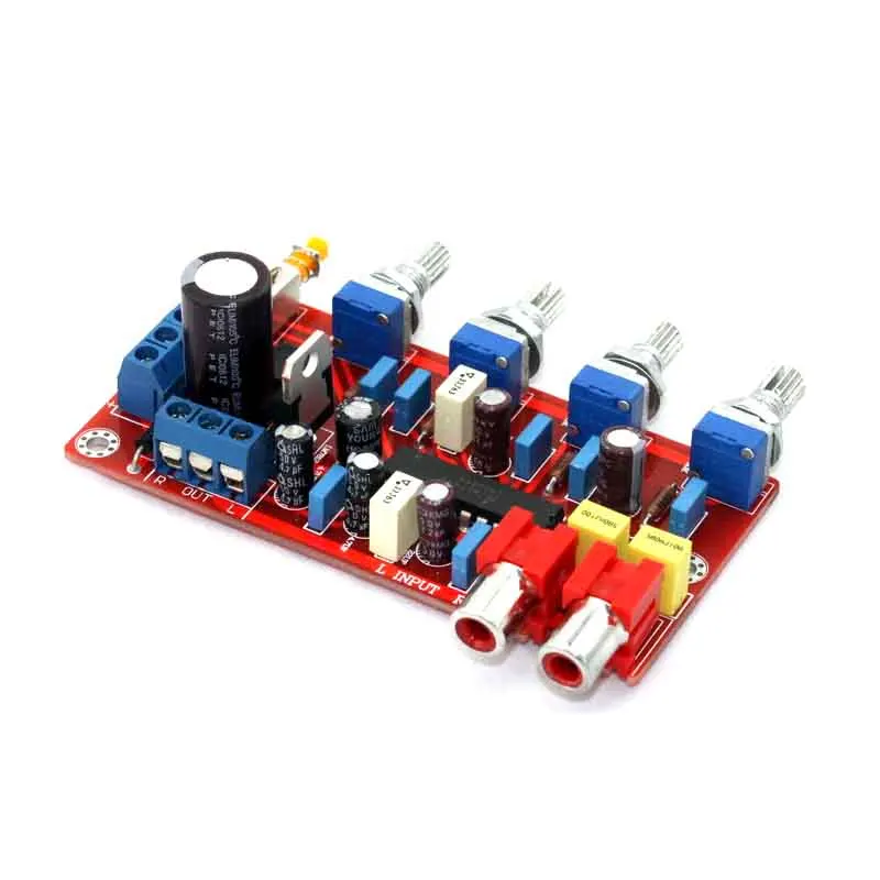 Роскошный усилитель KYYSLB 1000 мкФ 25V AC12V AC15V LM1036 тоновая плата басовая Тройная левая и