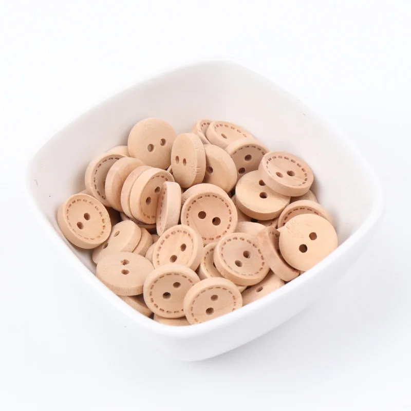 30 шт. круглые деревянные пуговицы для рукоделия 12 мм|Пуговицы| |