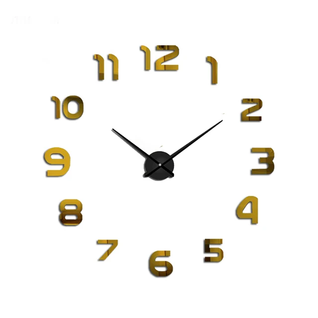 G number B dial Новые 9 мм лист Античный стиль Европейский Стиль настенные часы черный цвет большие Digitial украшения настенные часы - Цвет: G number B dial