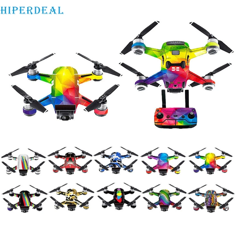 HIPERDEAL 11 цветов водонепроницаемая наклейка для обертывания защита тела DJI Spark Mini