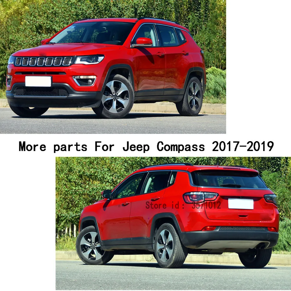 Для Jeep Compass 2017 2018 2019 2020 2021 стильная палочка из нержавеющей стали стеклянное