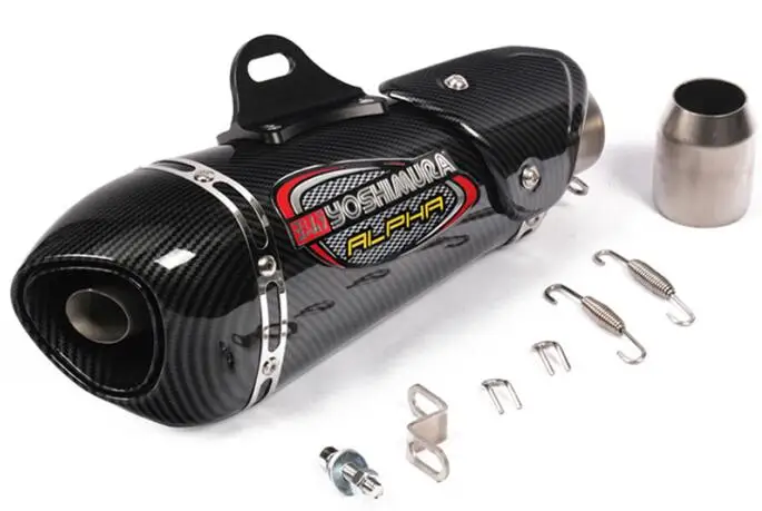 Yoshimura Новейший 36-51 мм на входе Yoshimura Мотоцикл выхлопная труба глушителя Pitbike husqvarna Motocross xmax 400 gsx250r bws 125 f800r fz6 - Цвет: Yoshimura