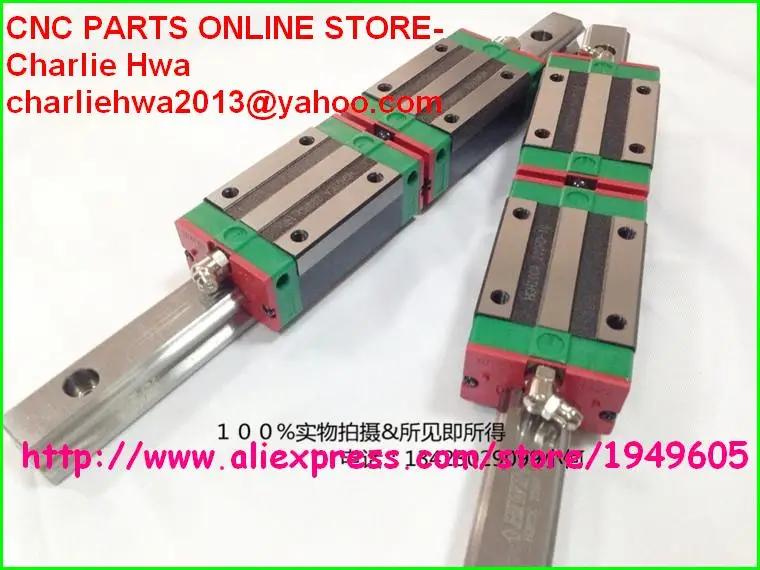 Оригинальная линейная направляющая taiwan Hiwin 4 блока HGH20CAZAH сочетаются с двумя
