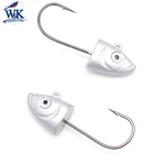 2 шт.pk джиг-головка на 22 г 30 джиг-Крючки для мягкой рыболовной приманки Seabass Zander Walleye рыболовные крючки 1 унция джиг-головка