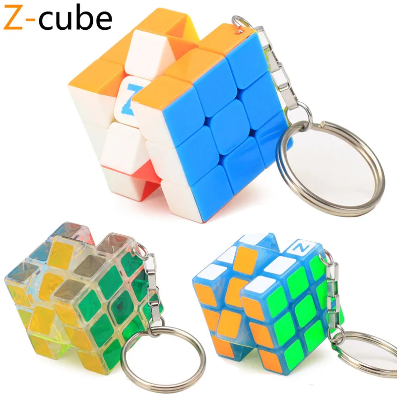 Высококачественный 3 см Пластиковый ABS Мини 3x3x3 волшебный куб с кольцом для