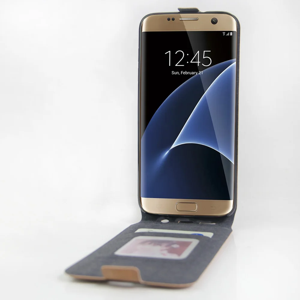 Для Samsung Galaxy S7 edge G935 G935F G935FD G935A Телефон Принципиально капа Роскоши PU Кожаный Чехол