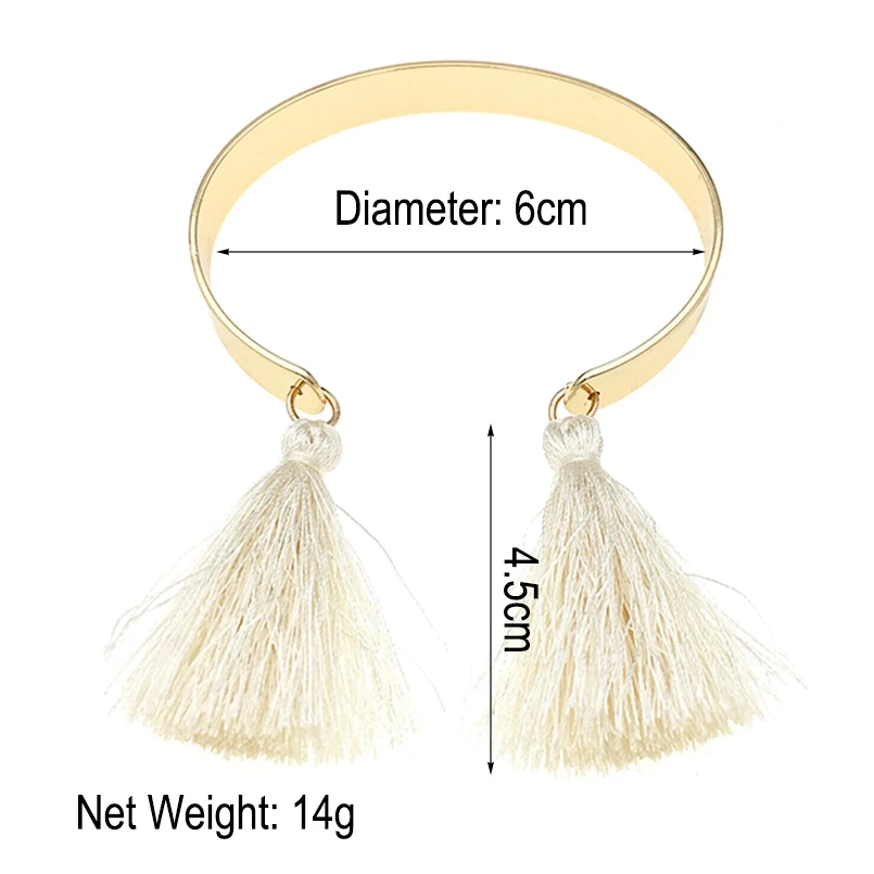 Женский богемный браслет с кисточками MANILAI браслеты манжеты из сплава золотого