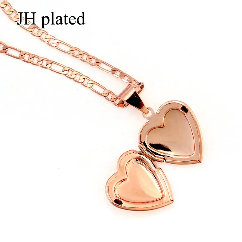 JHplated Fashion jewelry Pendant Necklace Golden Rose and gold silver heart-shaped Arabia for women/girls best gifts | Украшения и
