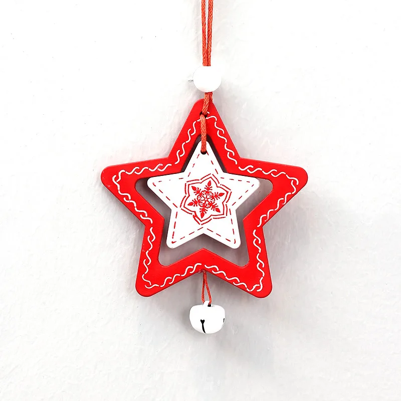 1 шт. деревянные подвесные украшения для новогодней елки DIY 2019 колокольчики