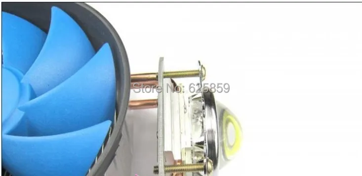 Бесплатная доставка 1 шт. плавник Al Радиатор 3 медная труба с вентилятором + 44 мм